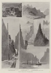 Szenen in Zentralchina, die Ichang-Schluchten